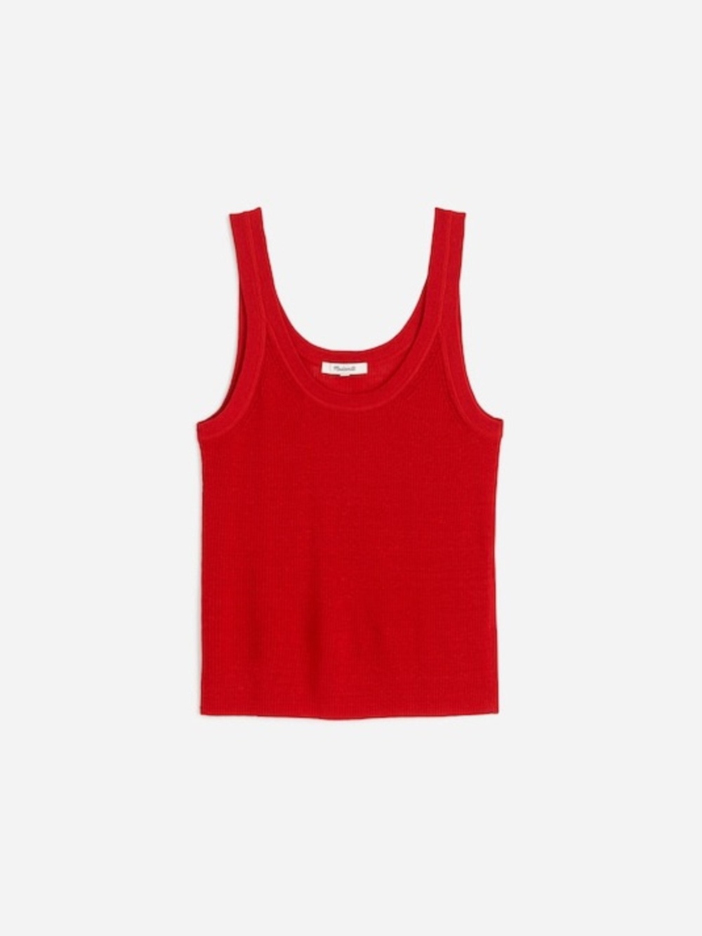 Madewell Linen-Blend Scoopneck Sweater Tank